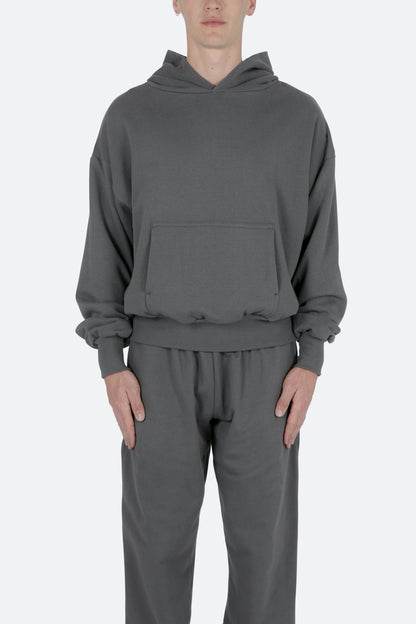 Double Layer Hoodie - Charcoal Grey