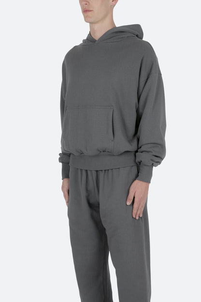 Double Layer Hoodie - Charcoal Grey