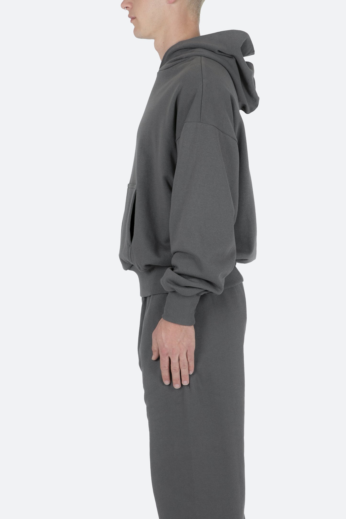 Double Layer Hoodie - Charcoal Grey