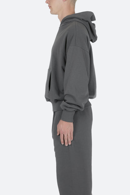 Double Layer Hoodie - Charcoal Grey