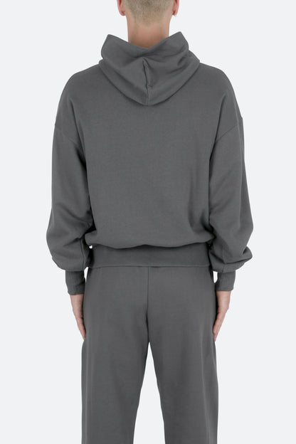 Double Layer Hoodie - Charcoal Grey