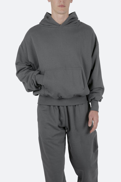 Double Layer Hoodie - Charcoal Grey