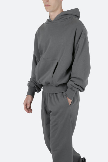 Double Layer Hoodie - Charcoal Grey