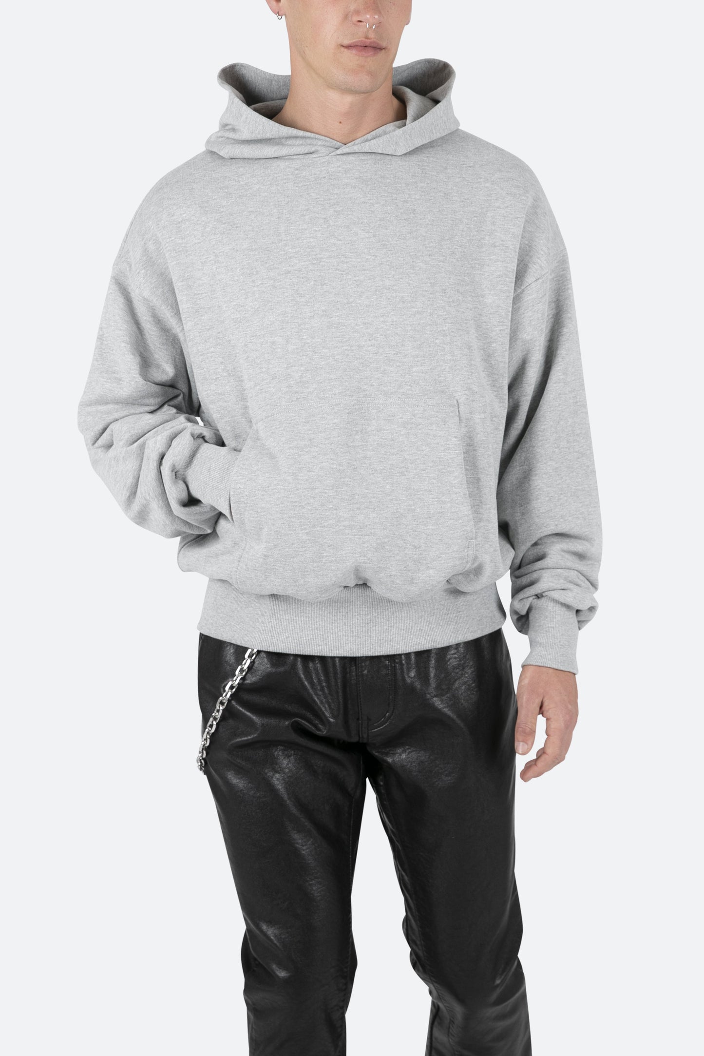 Double Layer Hoodie - Grey