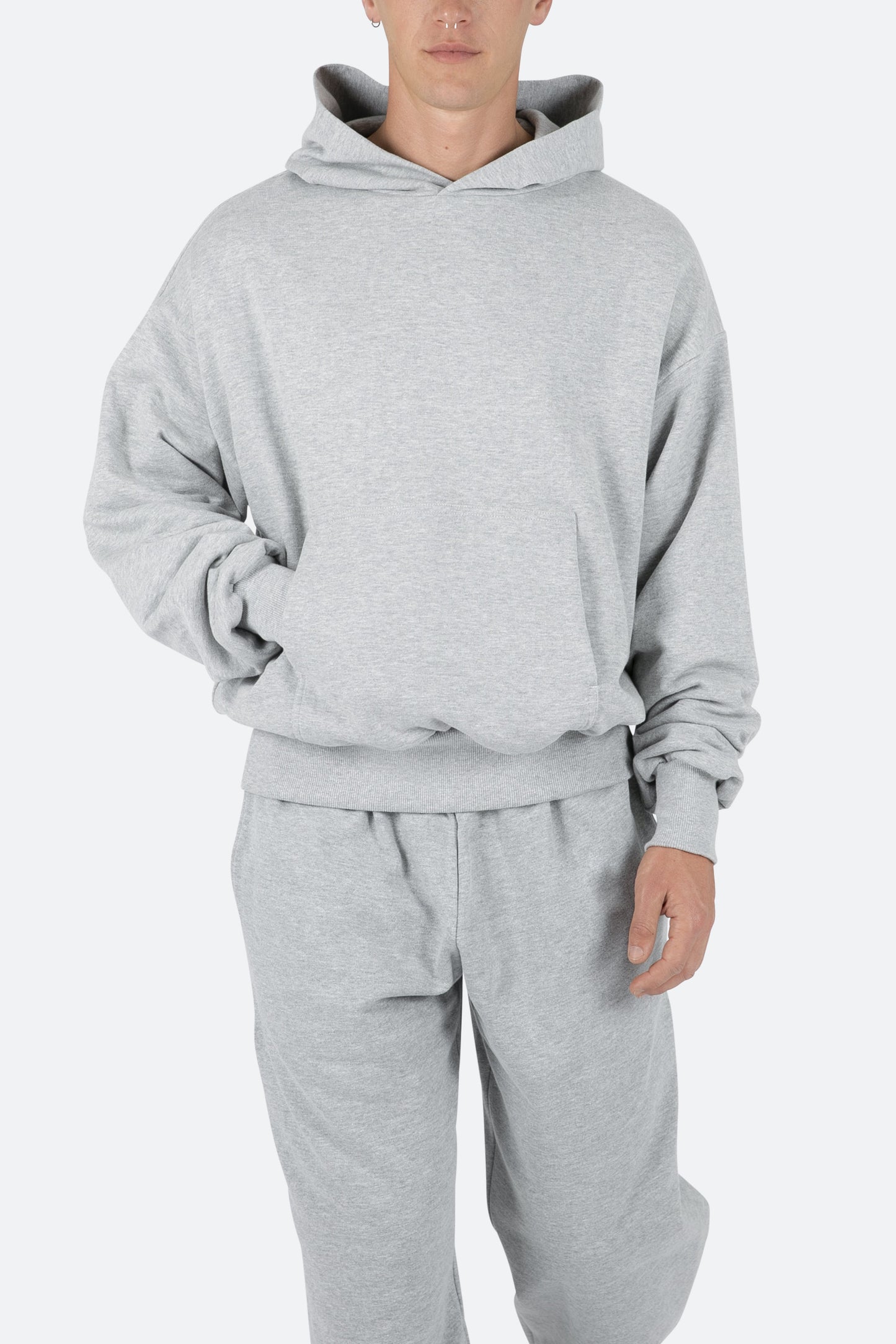 Double Layer Hoodie - Grey