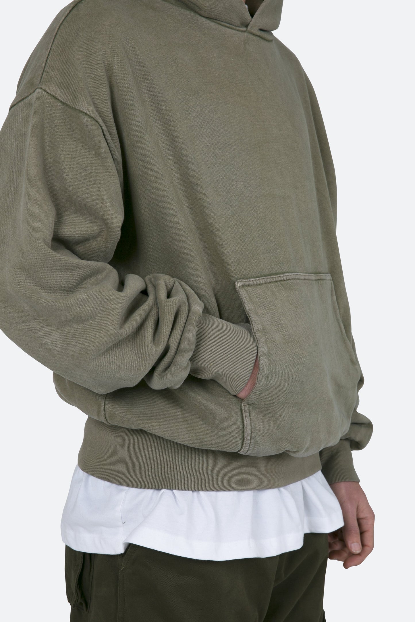 Double Layer Hoodie - Vintage Olive