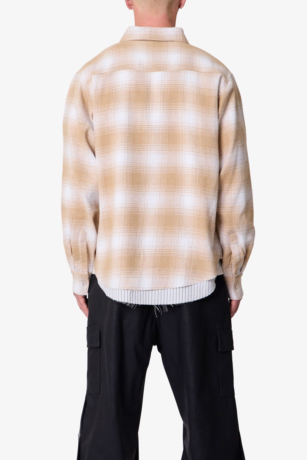 Double Layered Vintage Shirt - Tan