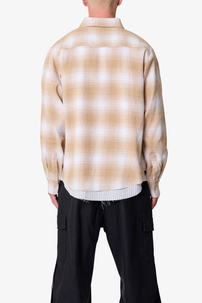 Double Layered Vintage Shirt - Tan