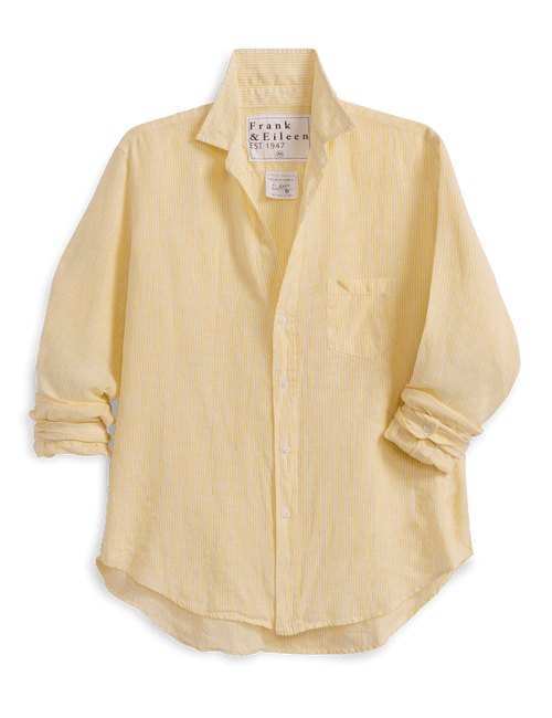 EILEEN Yellow Stripe, Italian Classic Linen