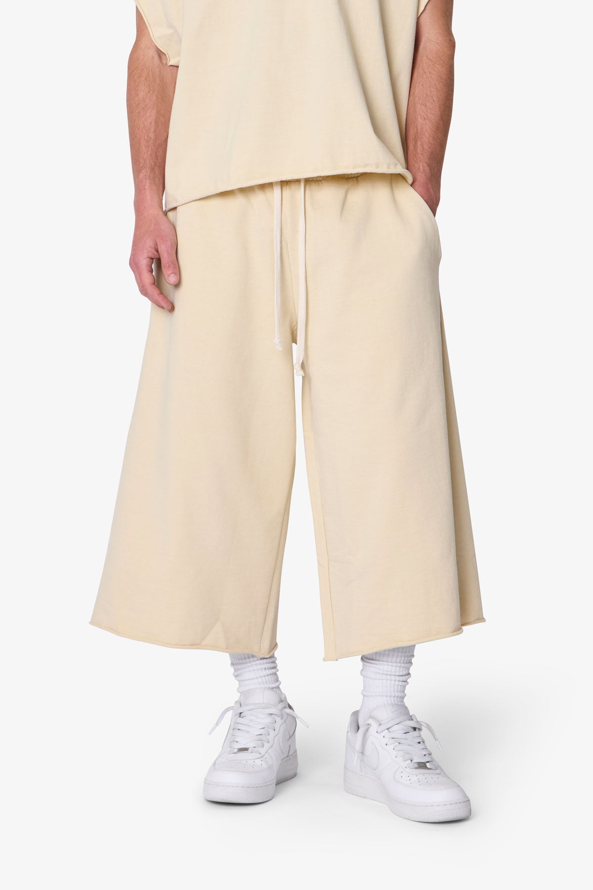 Extra Long Sweatshorts - Off White