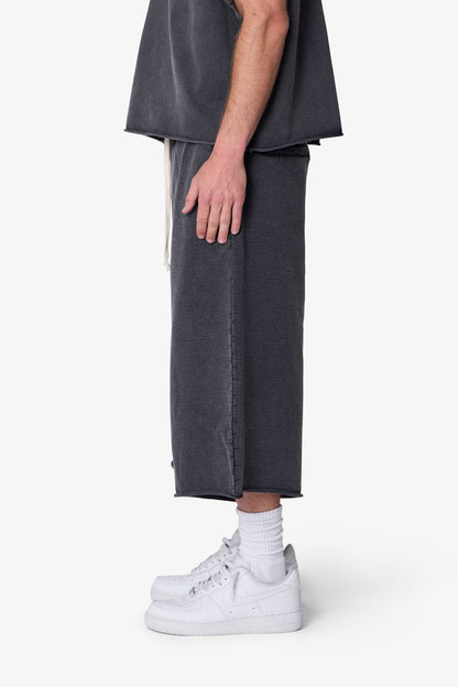 Extra Long Sweatshorts - Washed Black