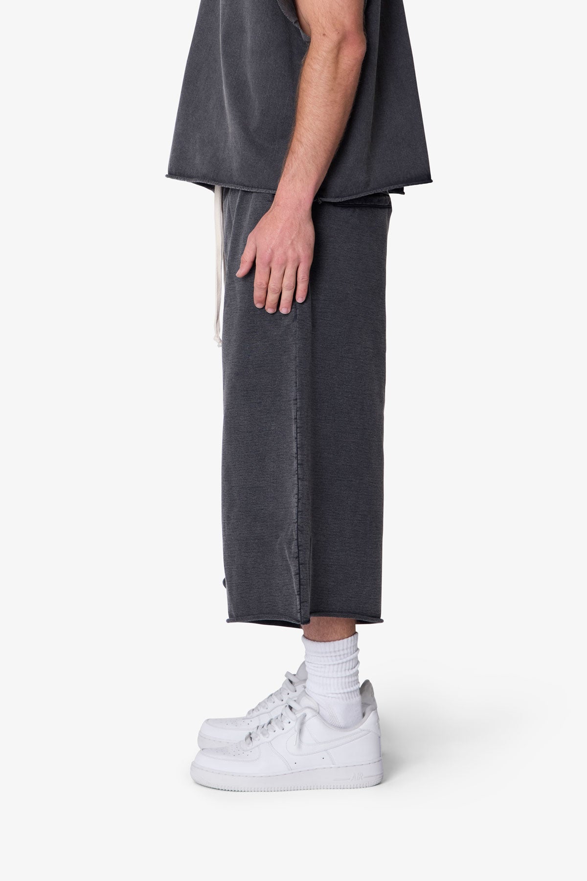 Extra Long Sweatshorts - Washed Black
