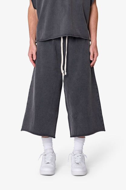Extra Long Sweatshorts - Washed Black