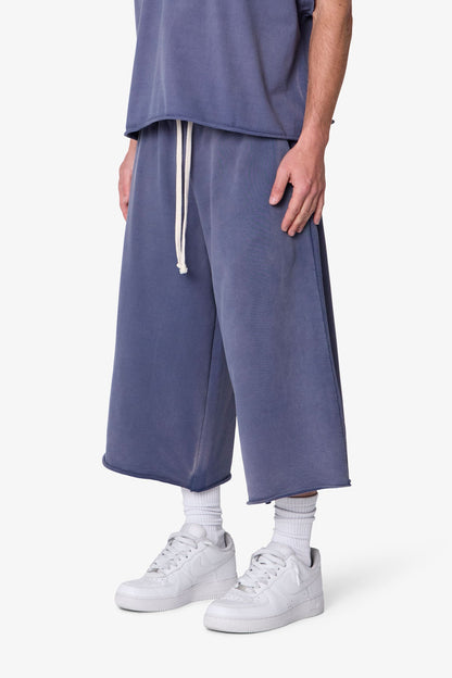 Extra Long Sweatshorts - Washed Navy