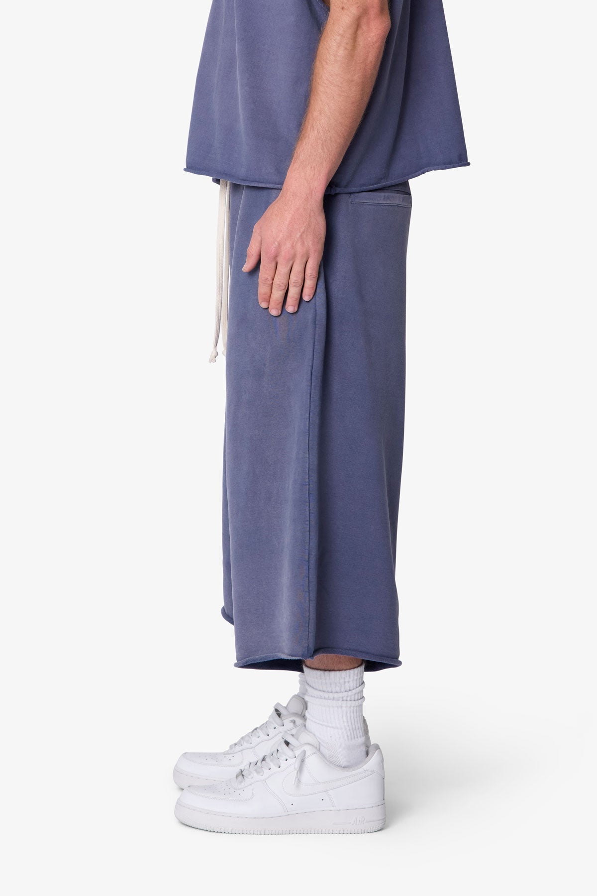 Extra Long Sweatshorts - Washed Navy