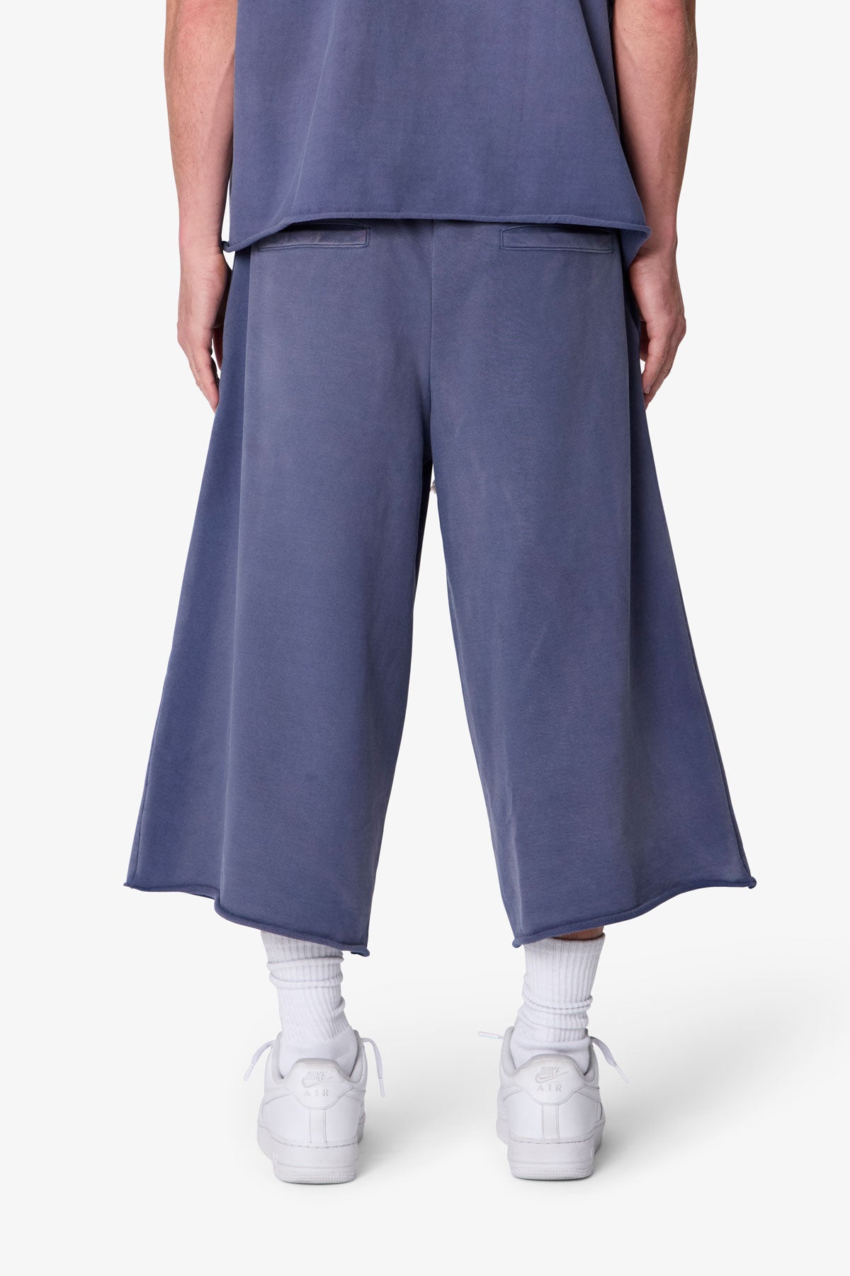 Extra Long Sweatshorts - Washed Navy