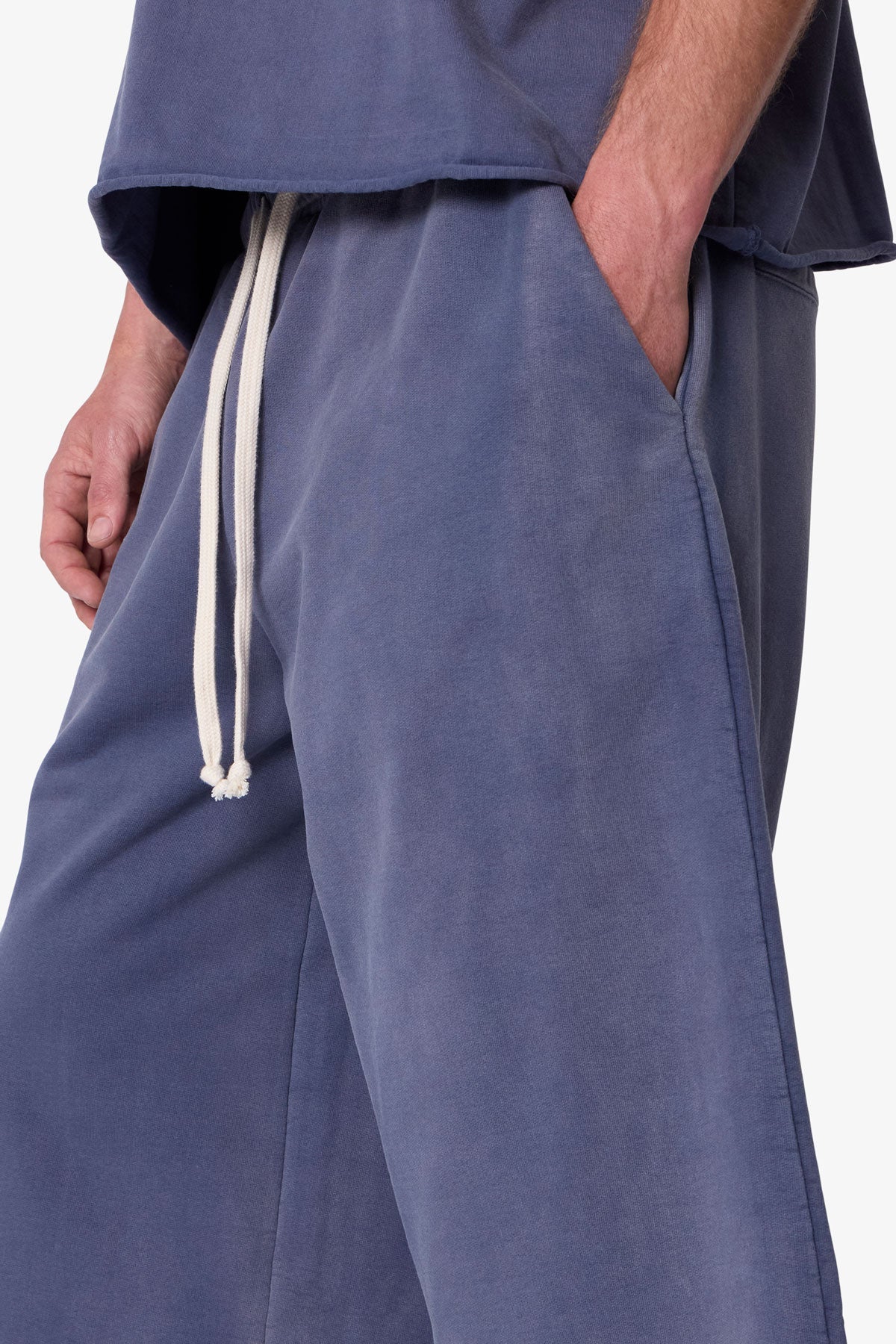 Extra Long Sweatshorts - Washed Navy
