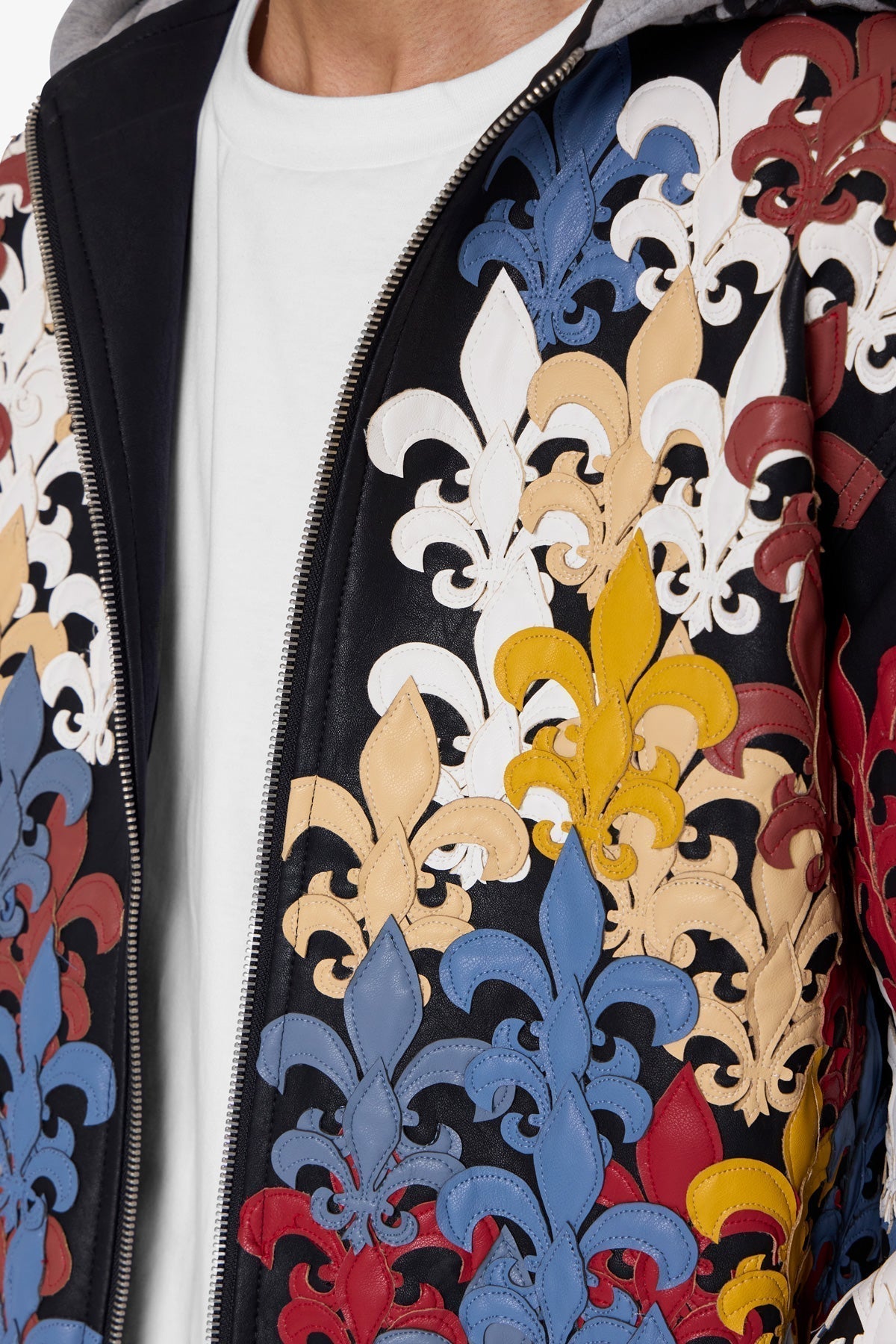 Fleur De Lis All Over Hoodie - Multi