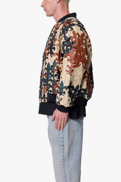 Fleur De Lis Bomber Jacket - Multi