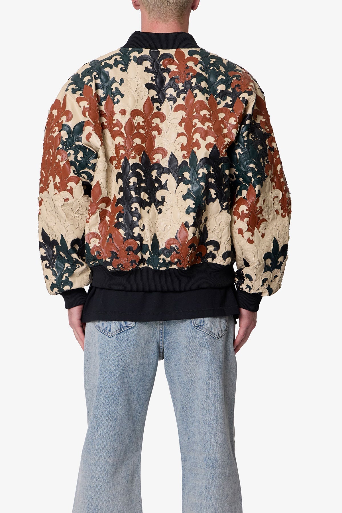 Fleur De Lis Bomber Jacket - Multi