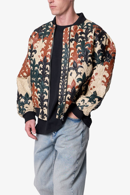 Fleur De Lis Bomber Jacket - Multi