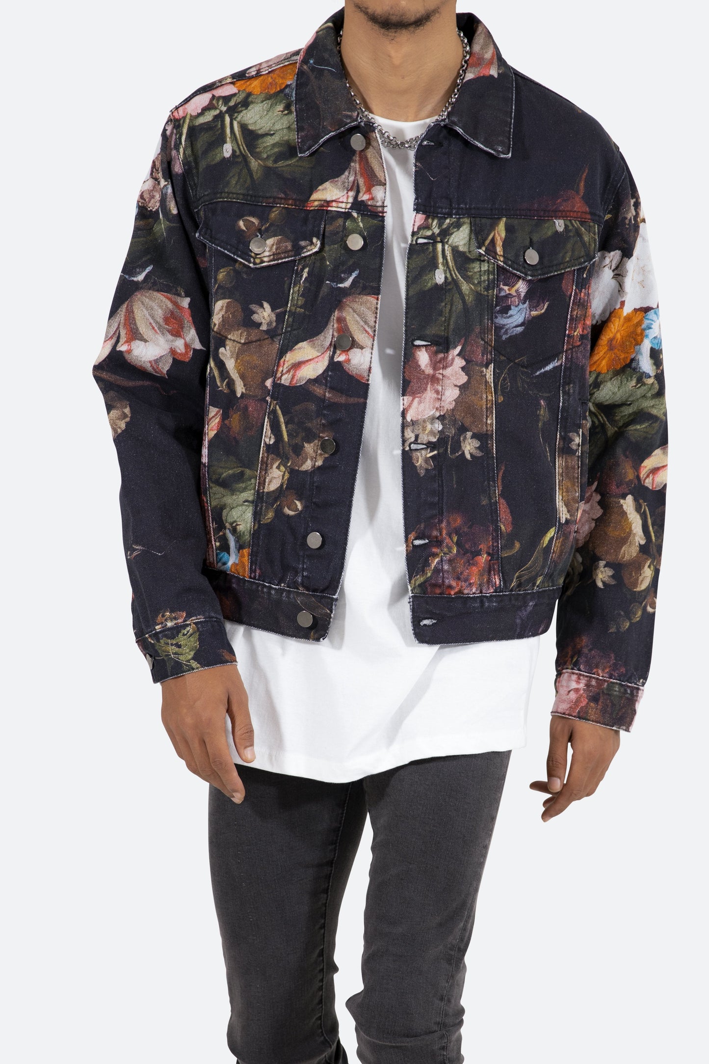 Floral Trucker Jacket - Multi
