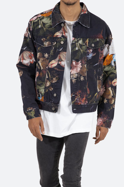 Floral Trucker Jacket - Multi