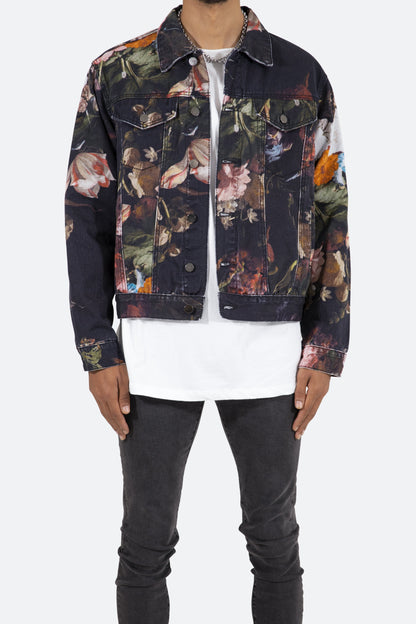 Floral Trucker Jacket - Multi