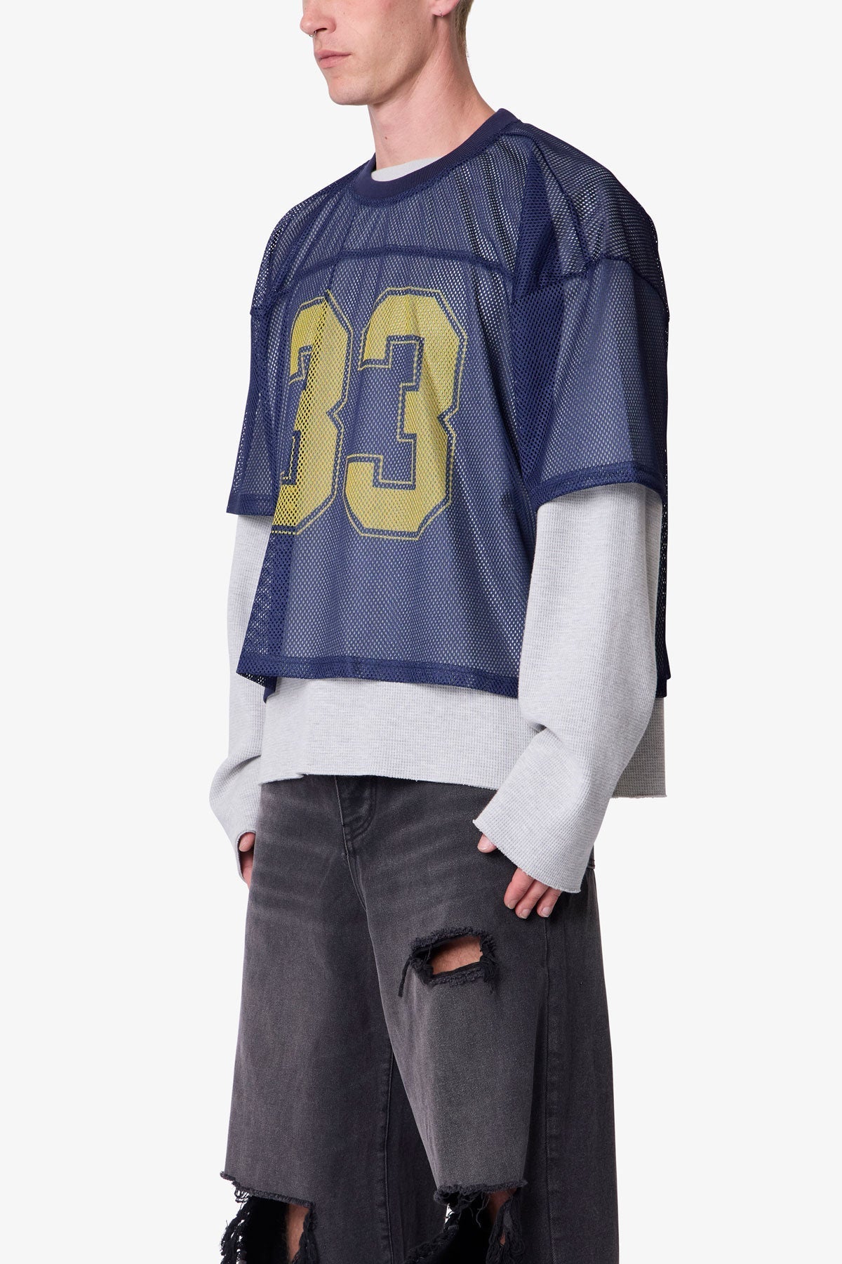 Football Mesh Jersey - Navy