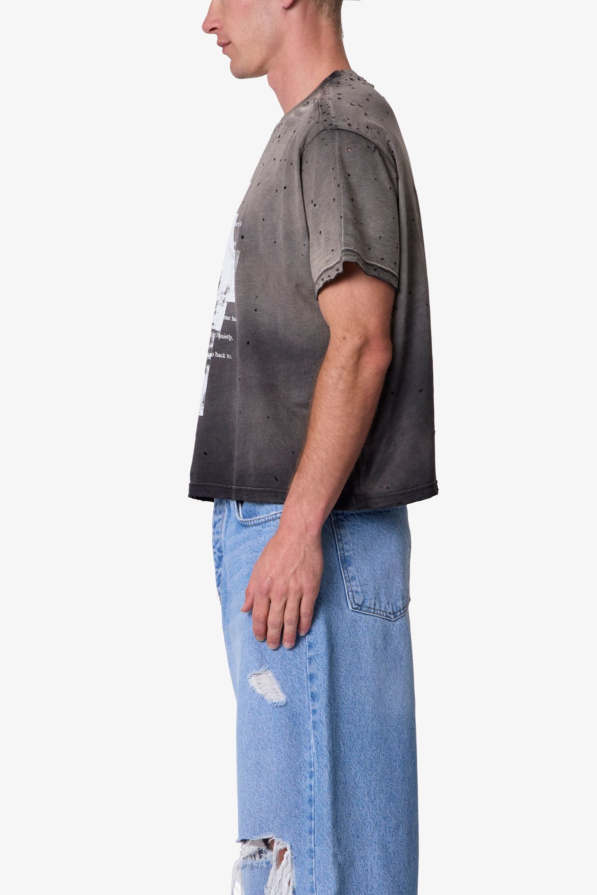 Fractured Tee - Washed Black