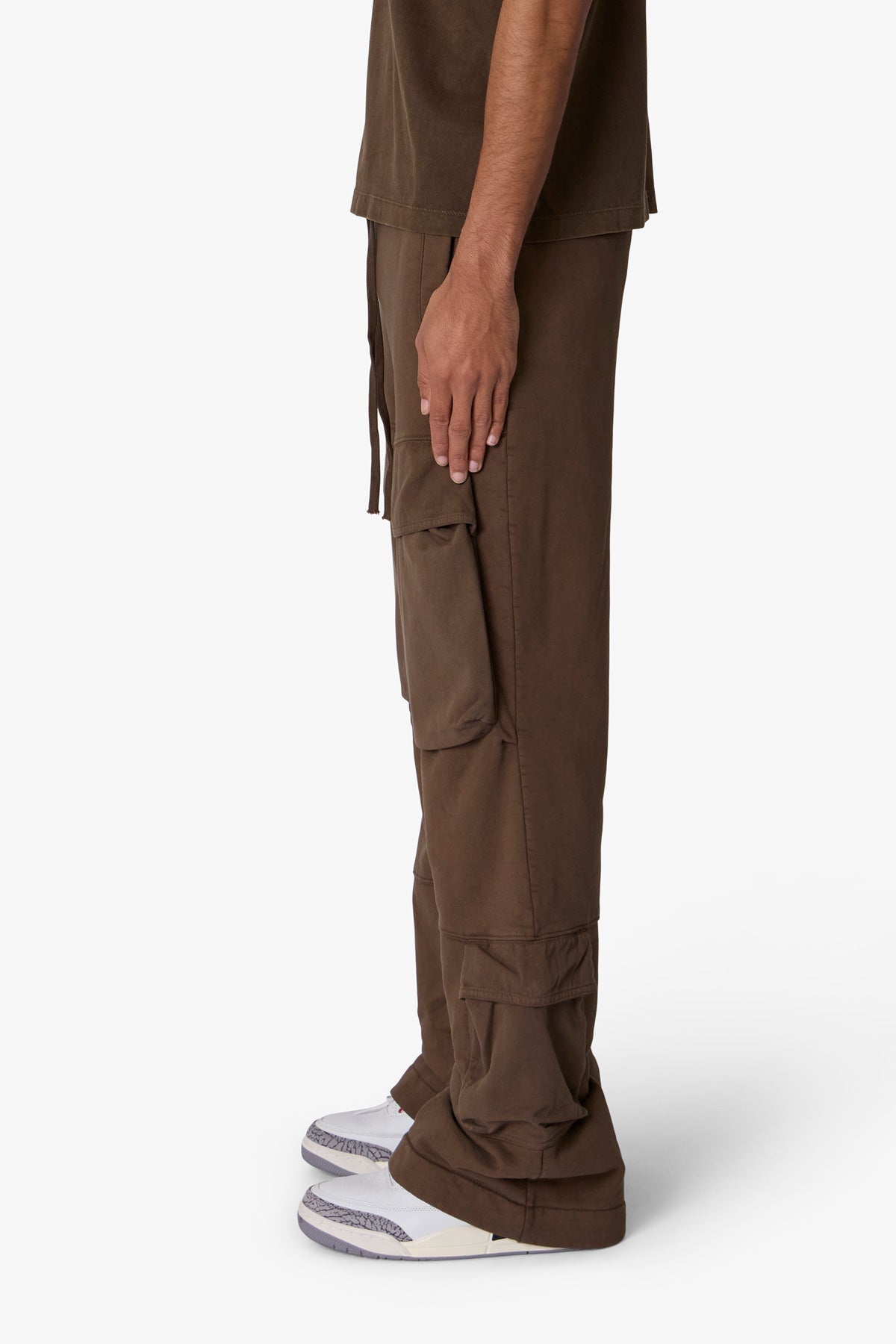 Front Cargo Sweatpants - Olive