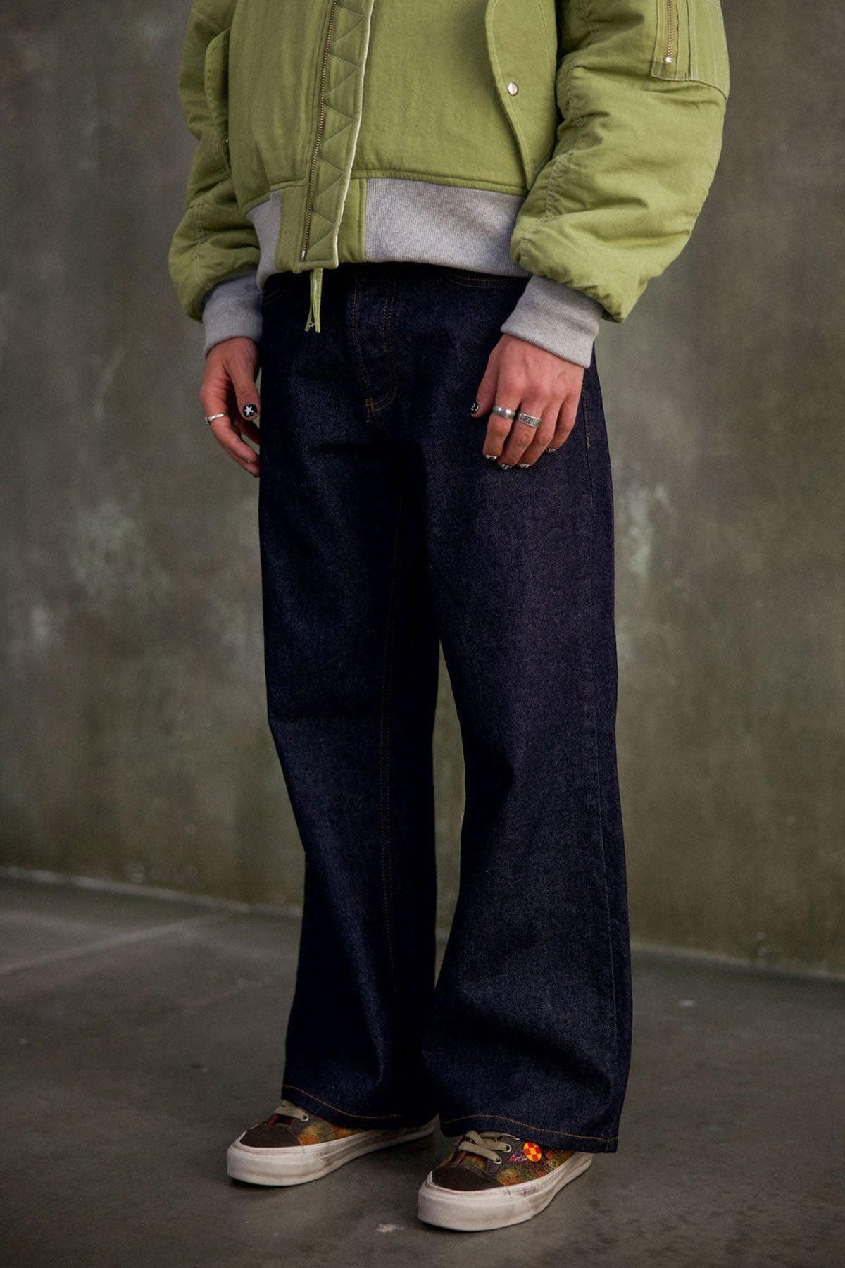 G:04 Relaxed Flare Denim - Rinsed Indigo