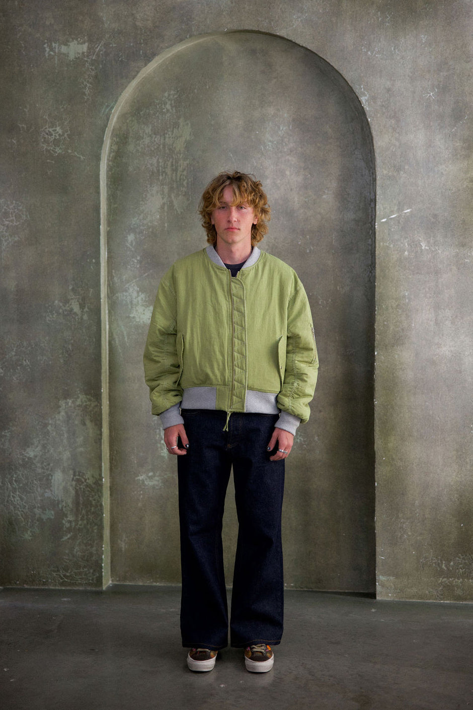 G:04 Relaxed Flare Denim - Rinsed Indigo