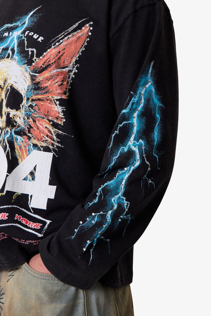 Gem Skull L/S Tee - Black