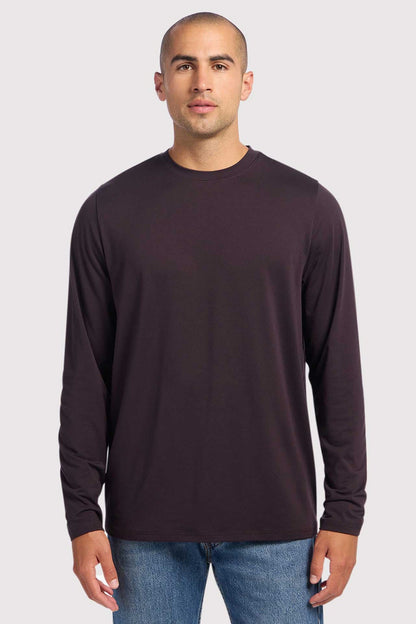 Men's Long Sleeve Movement Tee | Eggplant