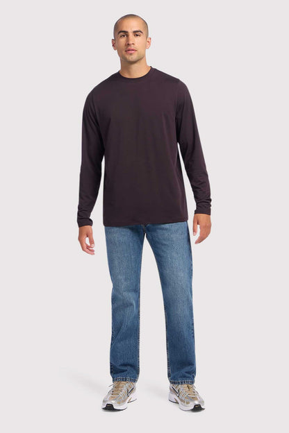 Men's Long Sleeve Movement Tee | Eggplant