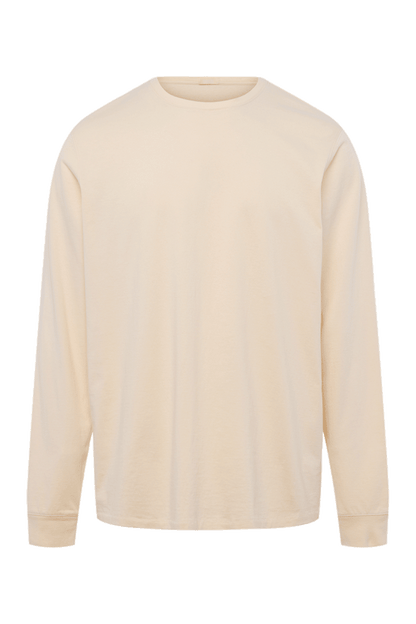 Vintage Cotton Men's Long Sleeve Everyday T-Shirt | Bone