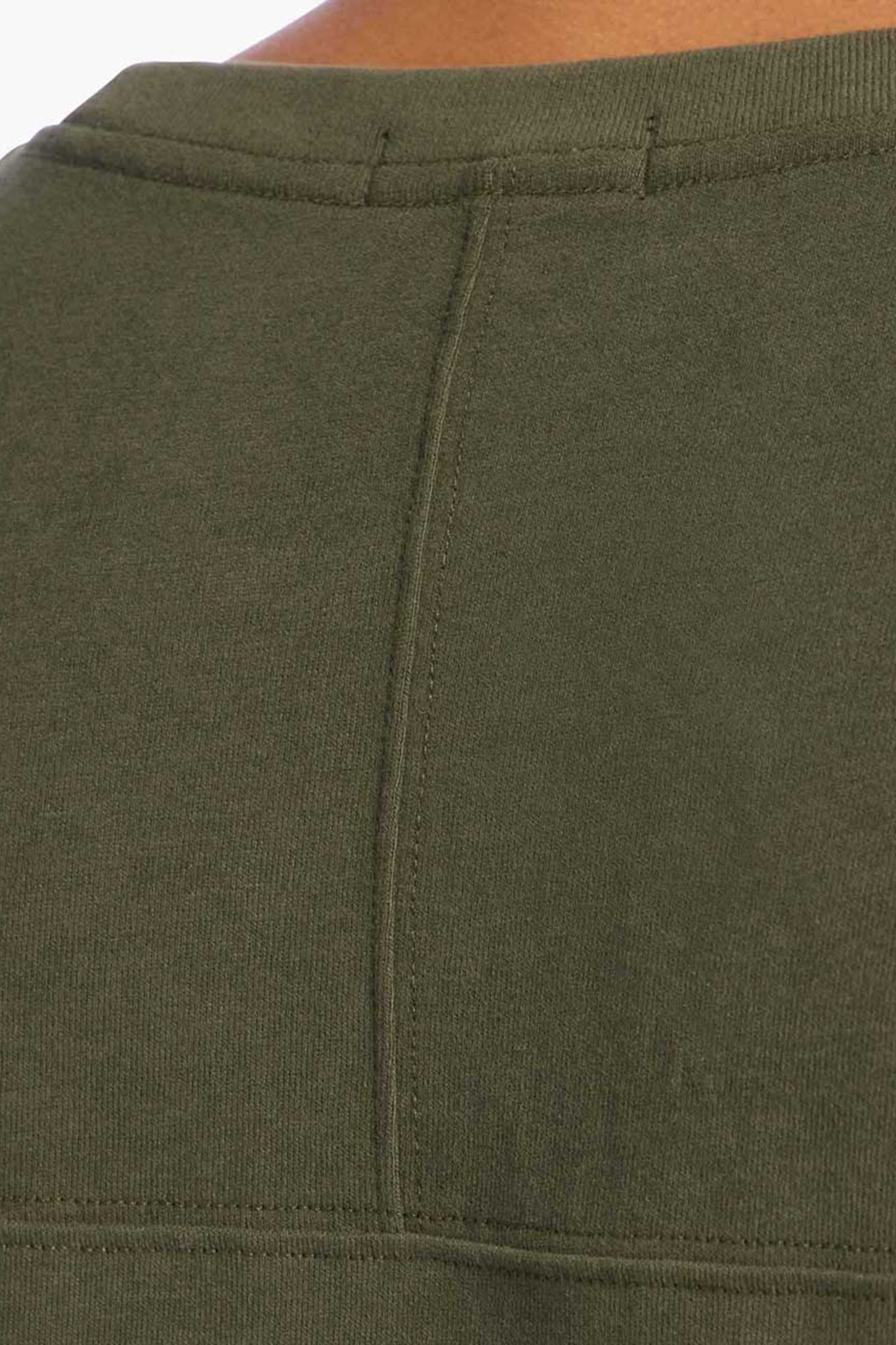 Men's Steady Seamed Tee | Darkest Olive