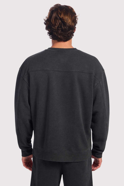 Vintage Fleece Men's Crewneck | Washed Black
