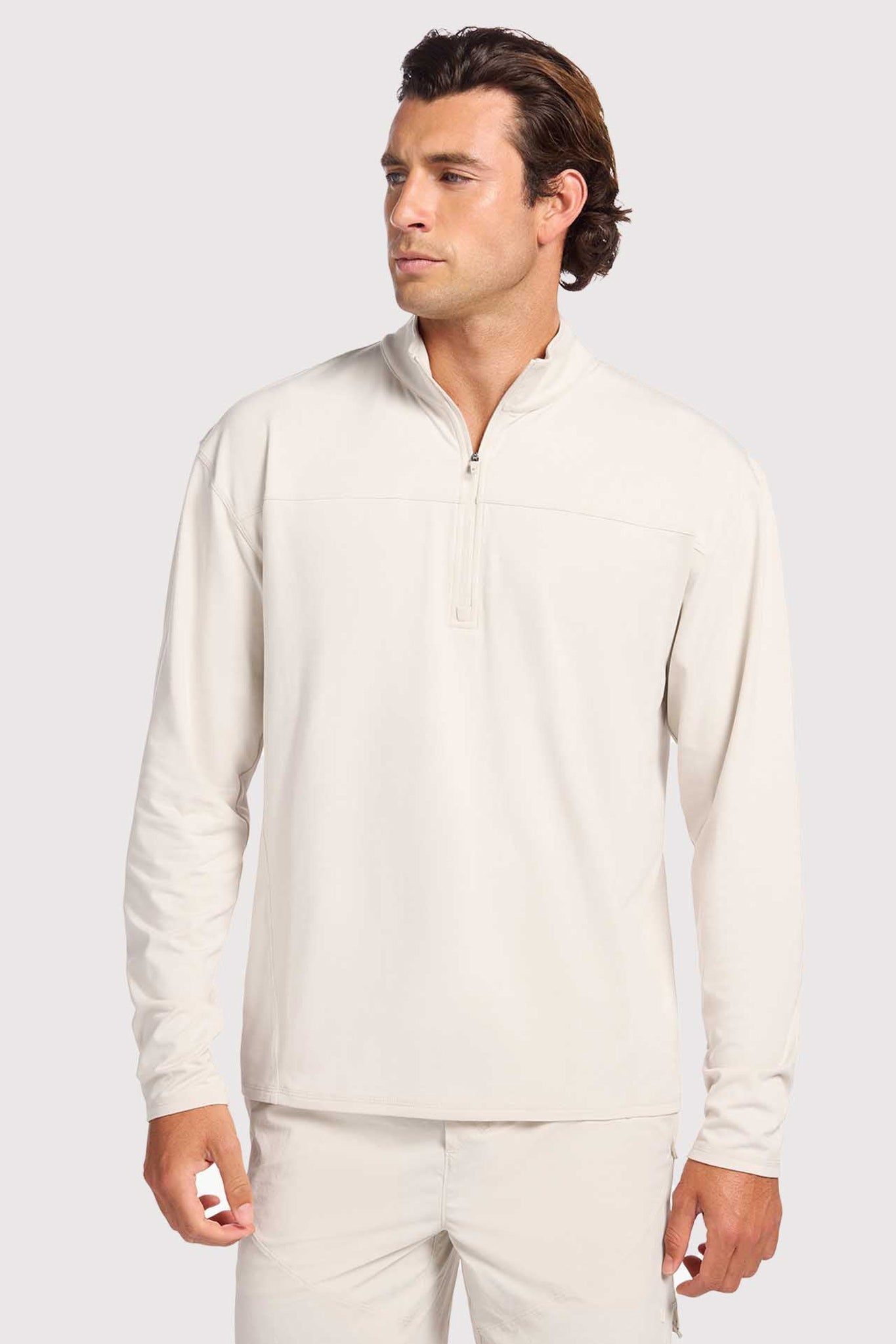 Men's Movement Quarter-Zip | Linen