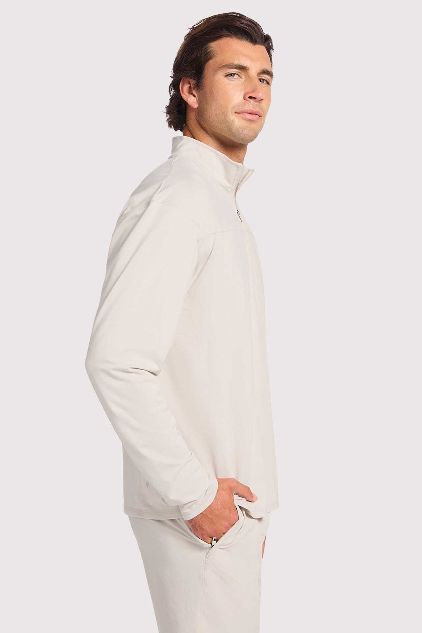 Men's Movement Quarter-Zip | Linen