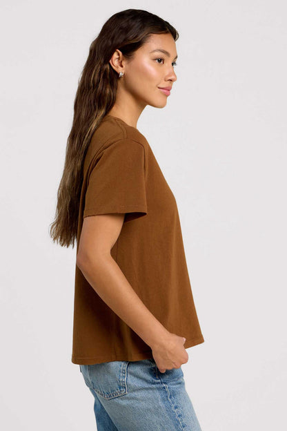 Vintage Cotton Everyday T-Shirt | Chocolate