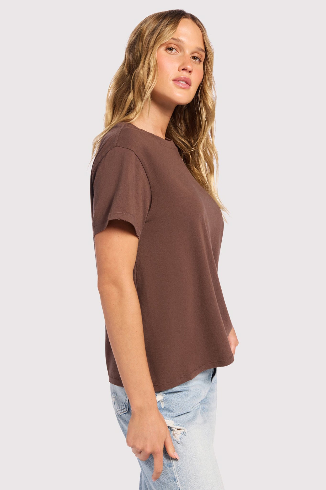 Vintage Cotton Everyday T-Shirt | Coffee