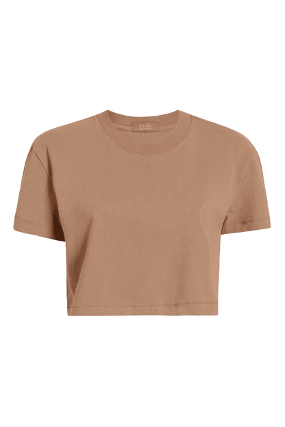 Vintage Cotton Cropped Tee | Cinnamon
