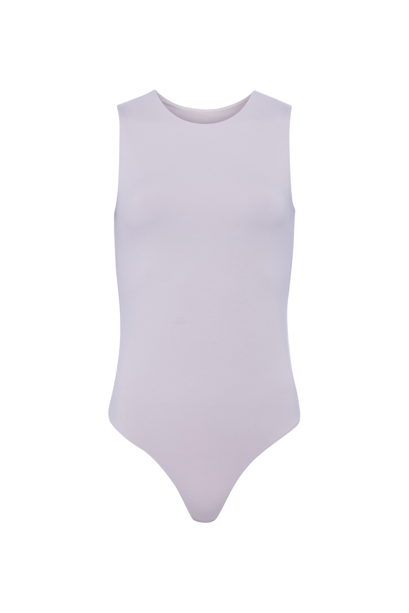 Cotton Stretch Classic Crewneck Tank Bodysuit | Lilac