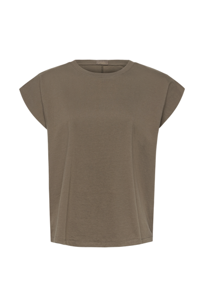 Soft Cotton Muscle Tee | Mocha