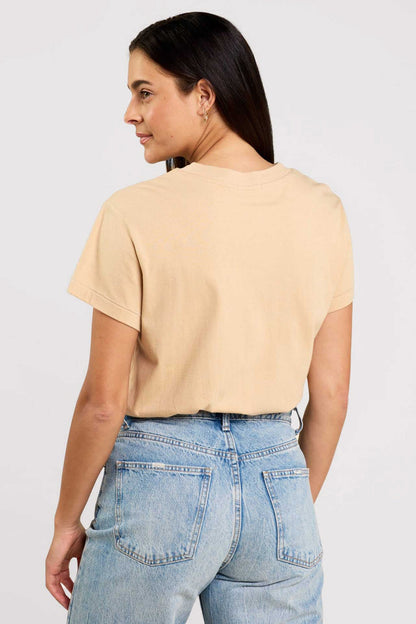 Soft Cotton Everyday T-Shirt Bodysuit | Oat