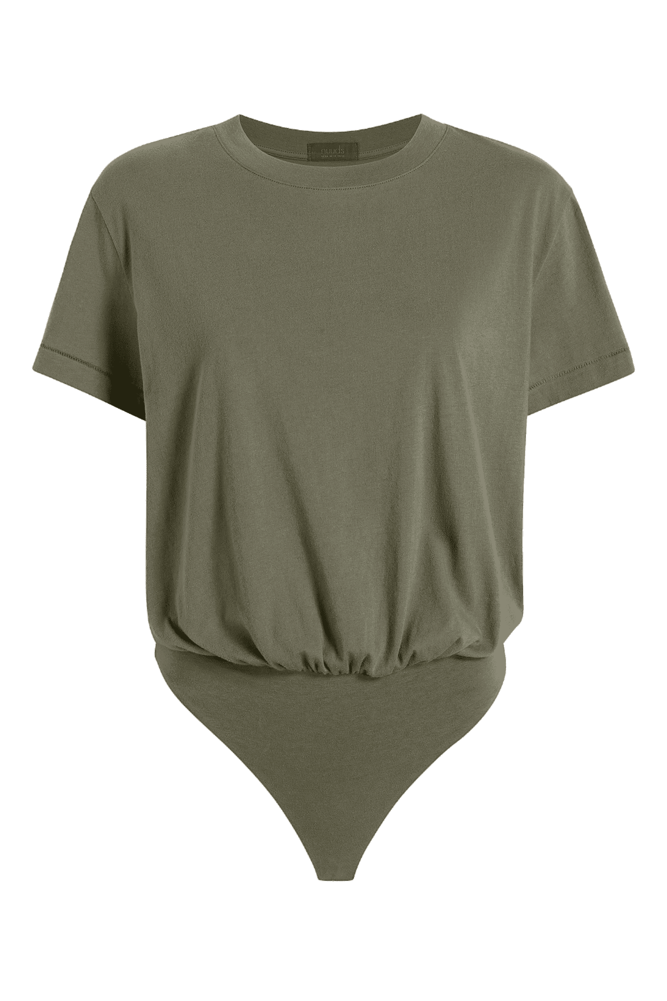 Soft Cotton Everyday T-Shirt Bodysuit | Olive