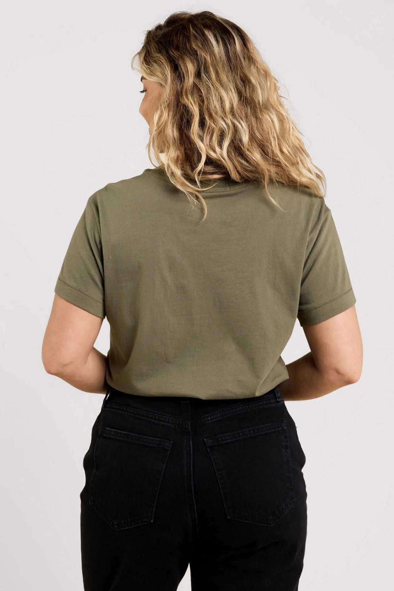 Soft Cotton Everyday T-Shirt Bodysuit | Olive