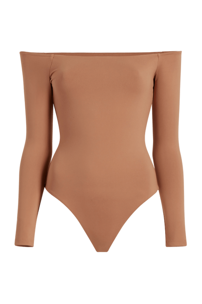 Off The Shoulder Bodysuit | Clay
